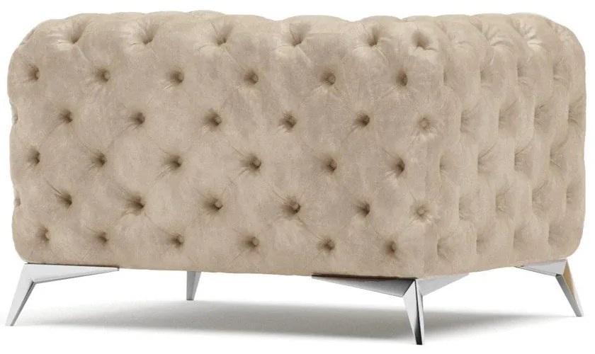 Béžové zamatové kreslo Chelsea – Ropez