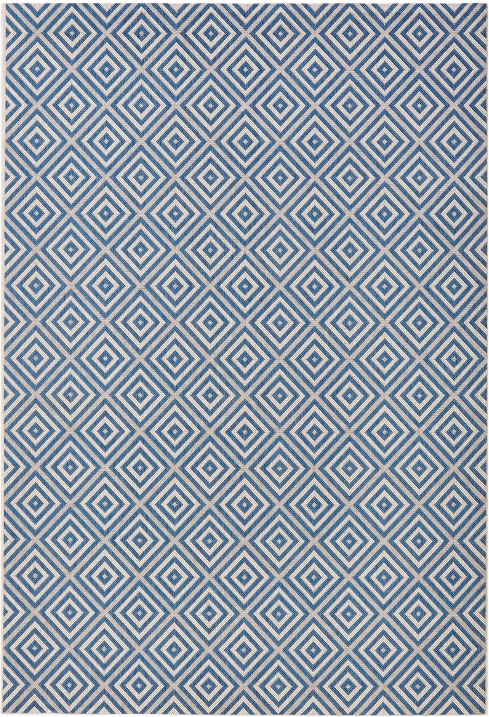 AKCIA: 140x200 cm Kusový koberec Meadow 102468 Blue – na von aj na doma, modrá, chodba / predsieň, Hanse Home