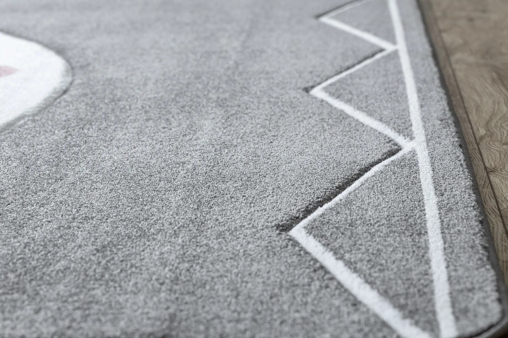 Koberec PETIT MUKKI MÝVAL, sivý