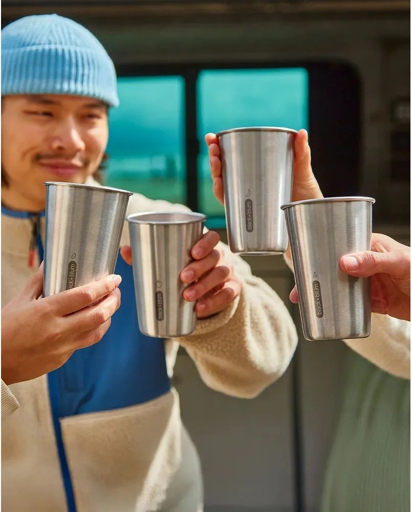 Cestovný hrnček z nehrdzavejúcej ocele v striebornej farbe 500 ml – Black + Blum