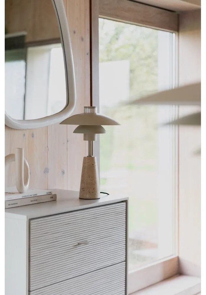 Béžová LED stmievateľná stolová lampa (výška 37 cm) Cole – Zuiver