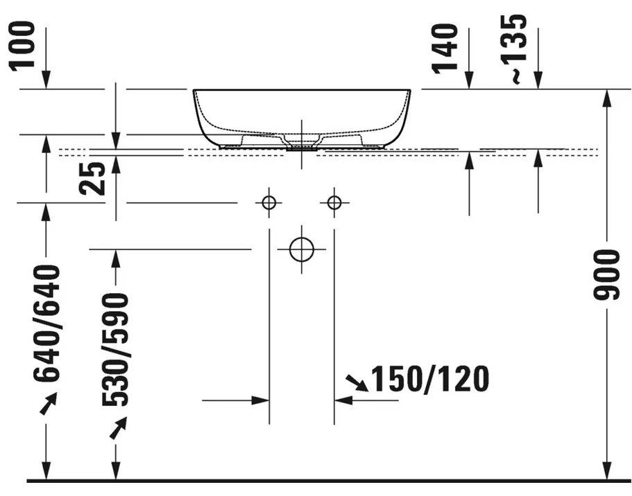 Duravit Luv - Umývadlová misa, biela 0379500000