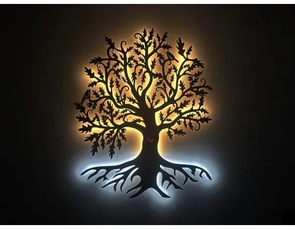 Li-Go 5742/DUB2 - LED nástenná dekorácia, LED/10 W/230 V, 90 × 110 cm, dub