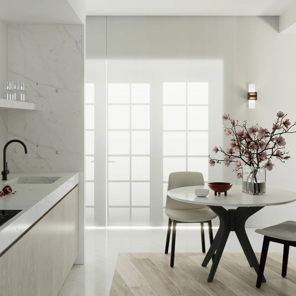 Nástenné svietidlo Loreto, 1x sklenené/čierne kovové tienidlo