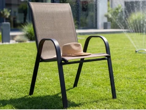 Záhradná stolička Nadja, hnedá%