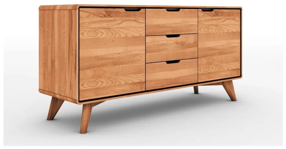 Nízka komoda z bukového dreva 134x63 cm Greg - The Beds