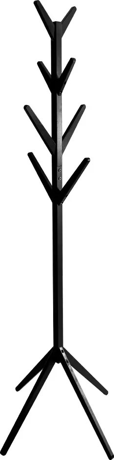 Noela Stojací drevený vešiak PORTU čierny