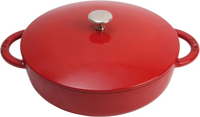 Staub Kastról s liatinovou pokrievkou Ø 28 cm višňový Hexagon