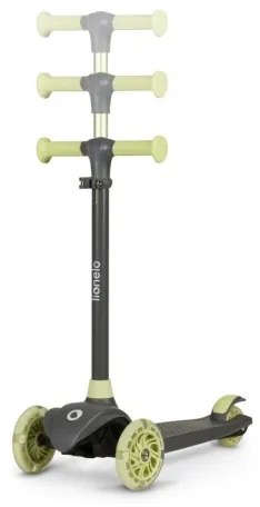 Lionelo - Detská kolobežka JESSY 3xAA sivá/zelená
