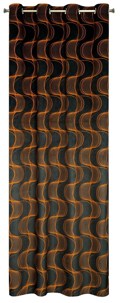 ZATEMŇOVACÍ ZÁVES NA KRÚŽKOCH POLA 140X250 CM VZOROVANÁ