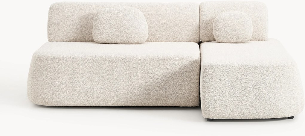 Rohová pohovka na spanie's úložným priestorom z plyšového buklé Pao