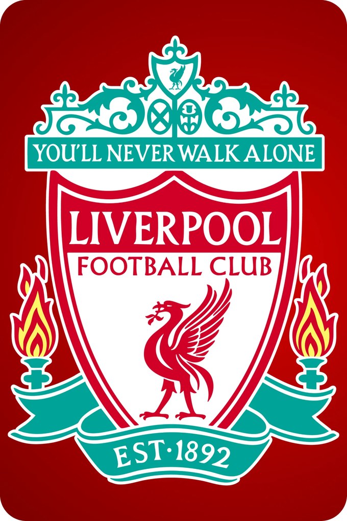FC Liverpool - textilná nálepka na stenu
