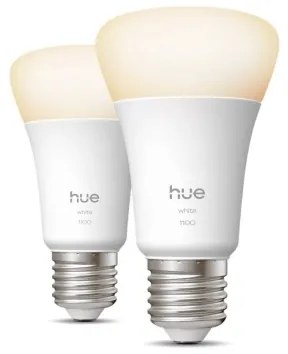 SADA 2x LED Stmievateľná žiarovka Philips Hue WHITE E27/9,5W/230V 2700K