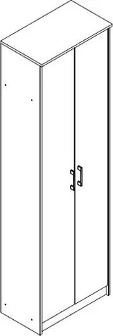 Šatníková skriňa Vincent, dub wotan