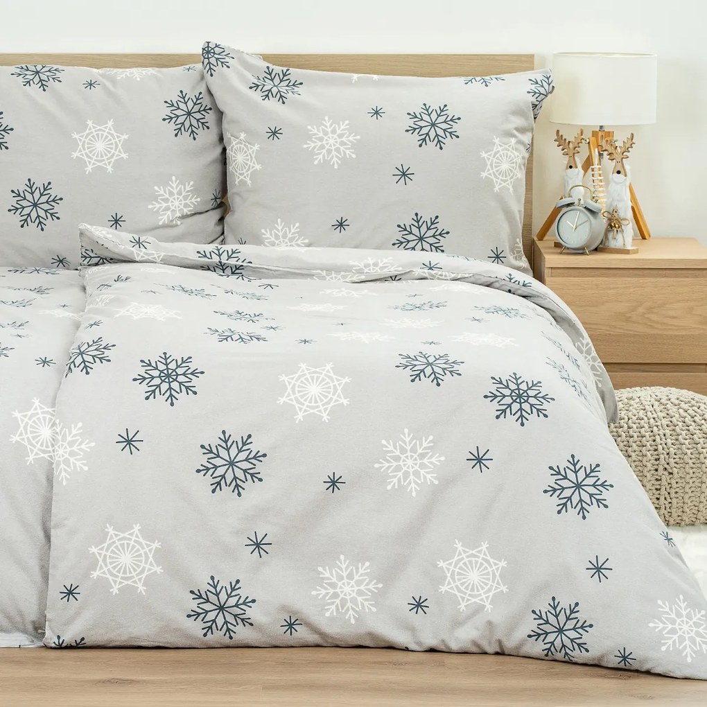 4Home Flanelové obliečky Snow Romance, 220 x 200 cm, 2 ks 70 x 90 cm