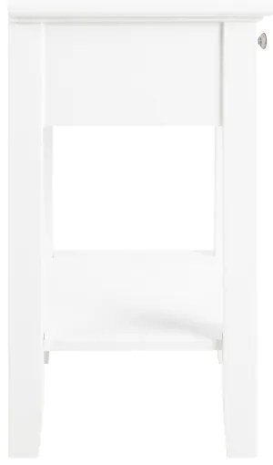 Nočný stolík LARA biela