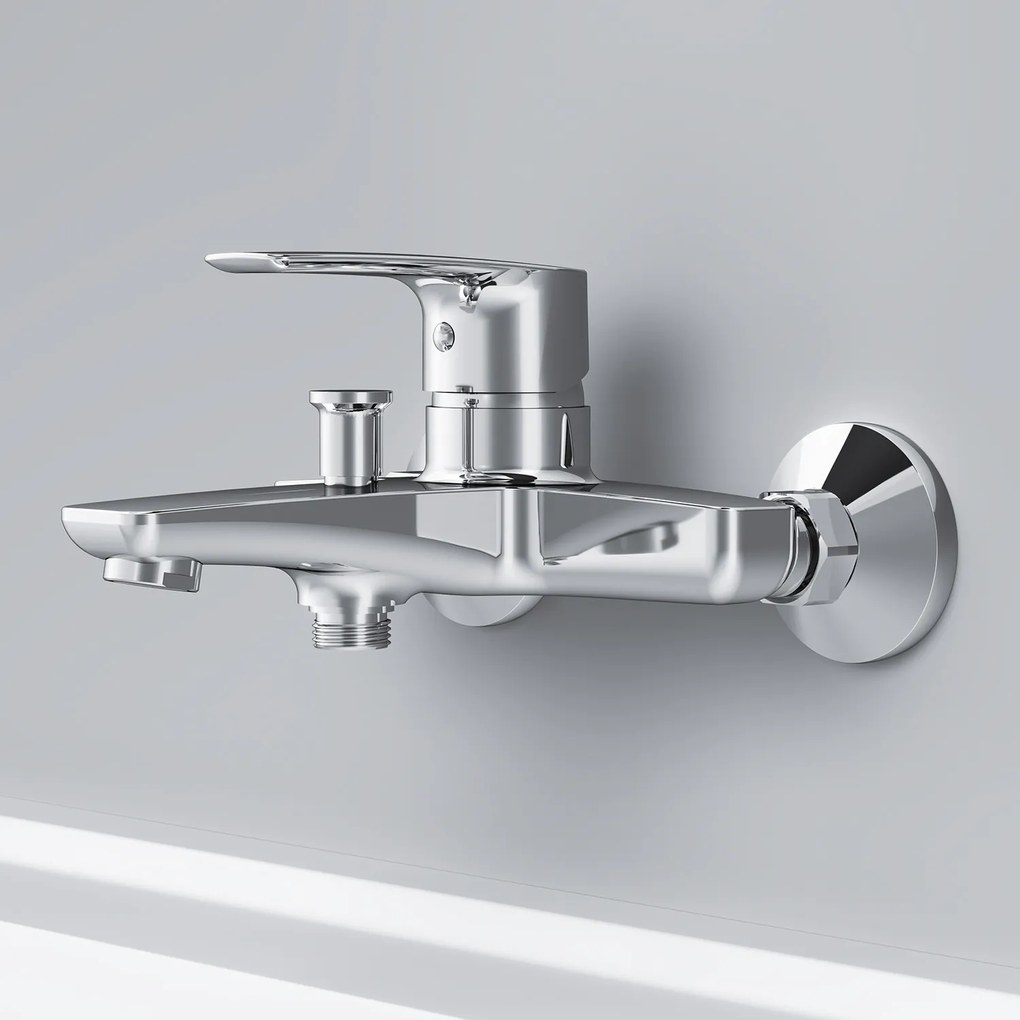 Vaňová a sprchová batéria AM.PM Gem FGA10000 jednopáková, chróm