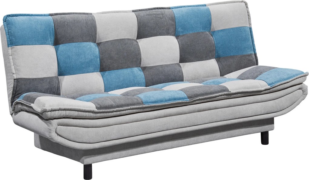 XXXLutz ROZKLADACIA POHOVKA, textil, kompozitné drevo, modrá, strieborná, tmavosivá MID.YOU - Sedačky - 002220034404