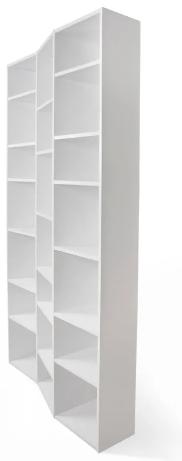 Biela knižnica 108x224 cm Valsa – TemaHome