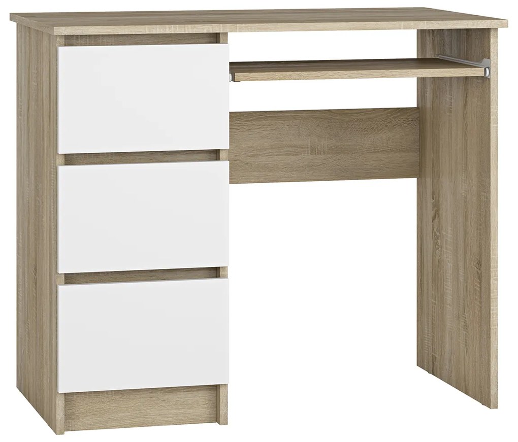 PC stolík Celita - dub sonoma / biela