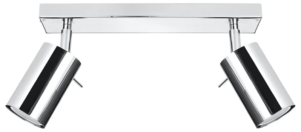 Bodové svietidlo Ring, 2x chrómové kovové tienidlo, (možnosť polohovania)