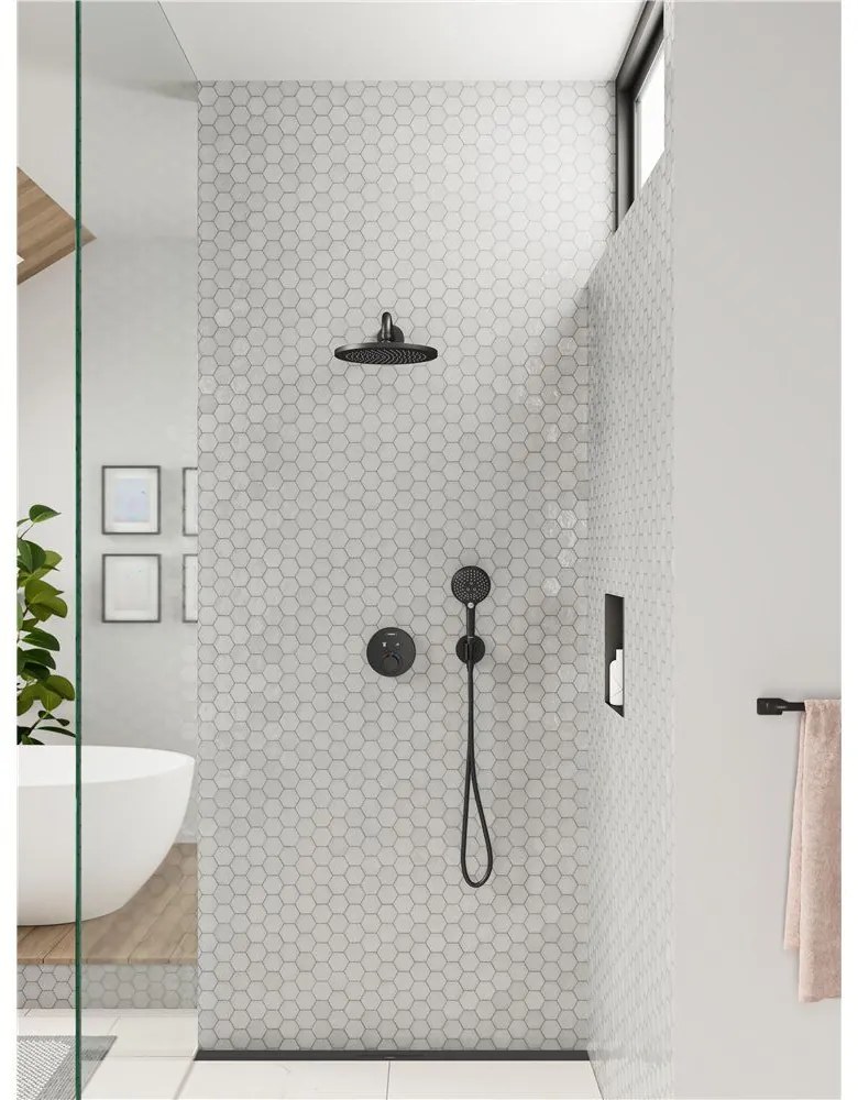 HANSGROHE ShowerSelect S termostat pod omietku pre 2 spotrebiče, matná čierna, 15743670