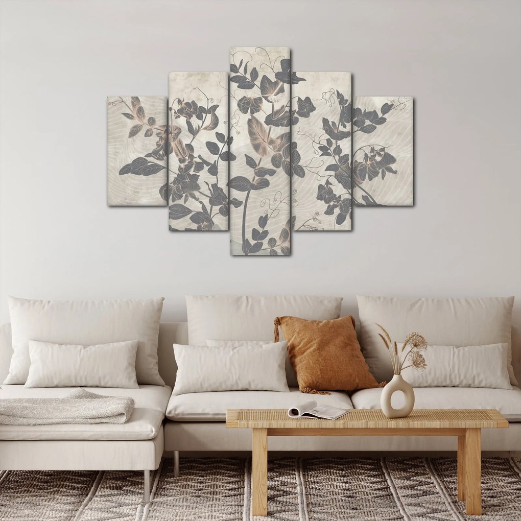 Obraz - Texturované listy (150x105 cm)