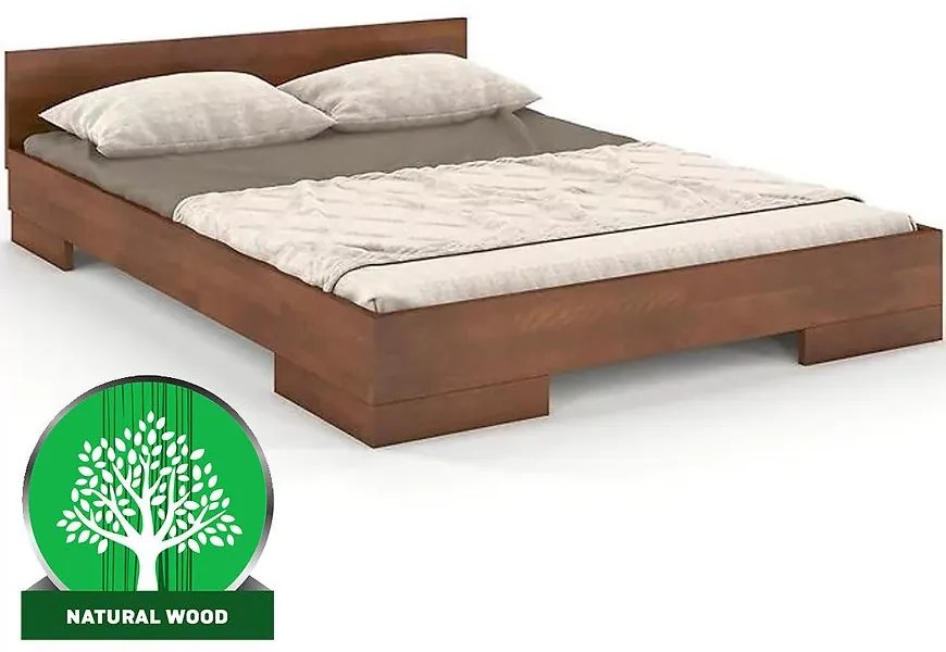 Posteľ drevené  buk Skandica Spectrum Nízka 160x200 orech