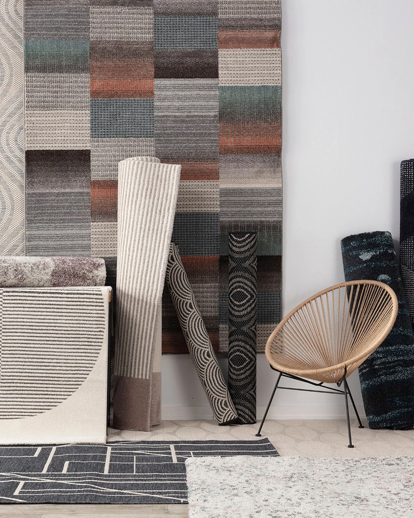 Koberec Sevilla paper white/grey 120x170cm