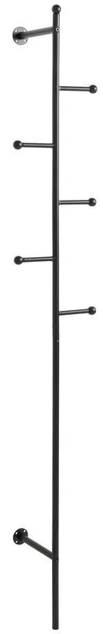 Čierny kovový vešiak Aspen - Actona