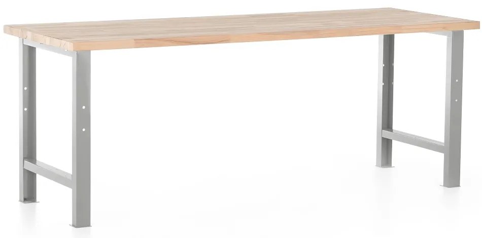 Dielenský stôl Basic 220 x 80 cm, sivá
