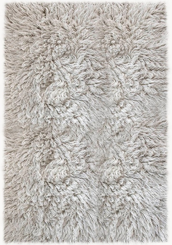 Ručne tkaný vlnený koberec's dlhým vlasom Shaggy