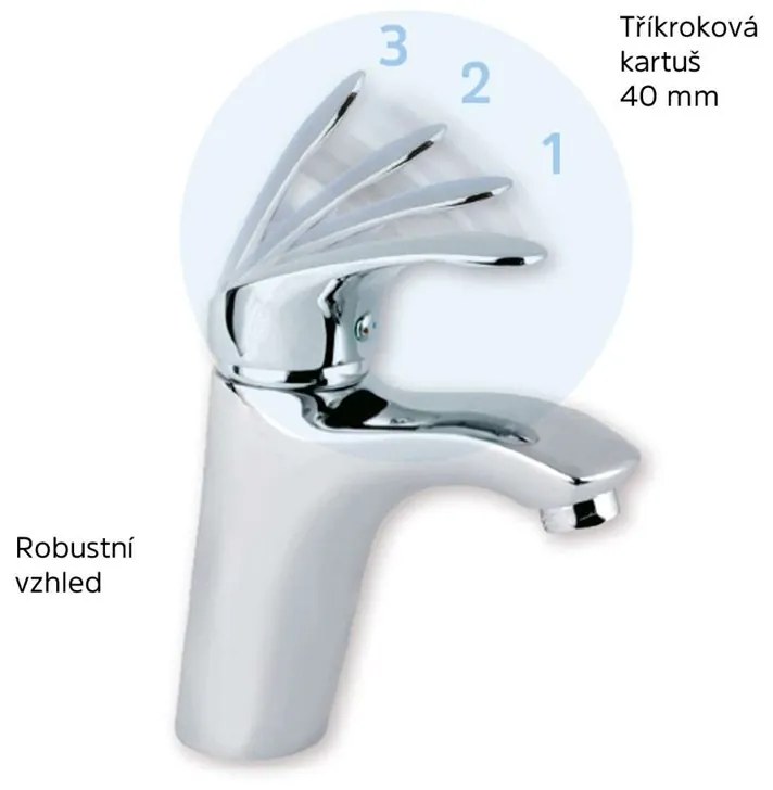 Mereo, Drezová nástenná batéria, Sonáta, s ramienkom plochým rovným 160 mm, chróm, MER-CB30202N