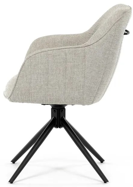 Autronic BONTEC Jedálenská stolička, krémová, látka, HC-536 CRM2 Farba: Krémová