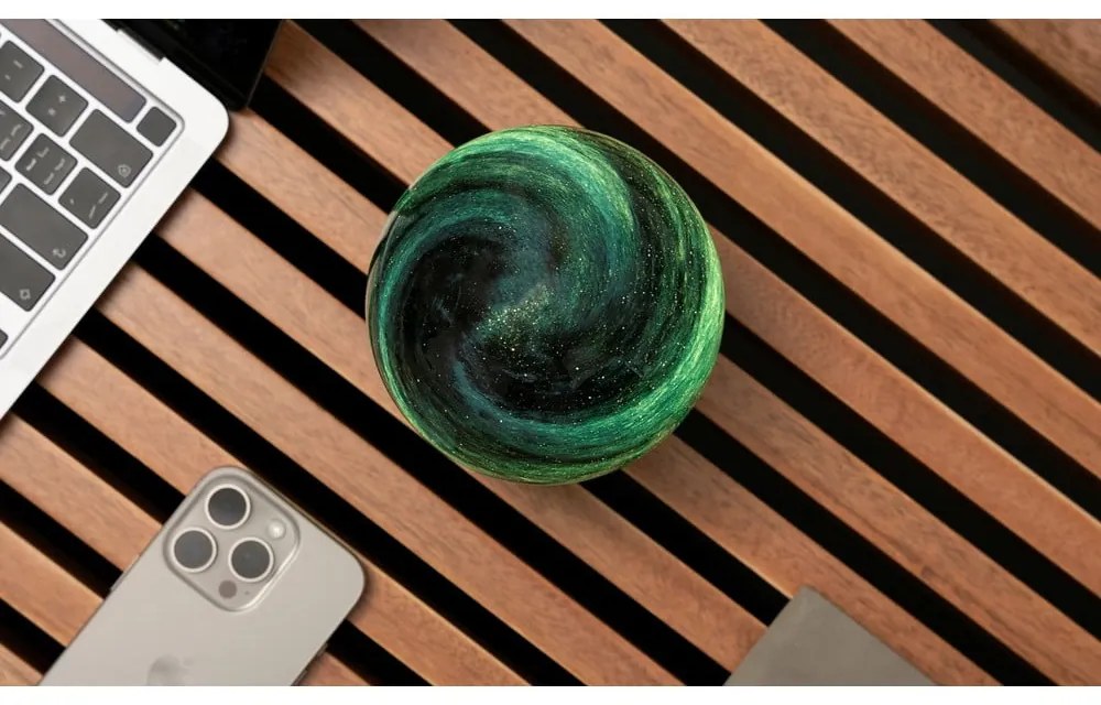 Tmavohnedá/tmavo prírodná svetelná dekorácia na USB ø 12 cm Stellar Ocean – Gingko