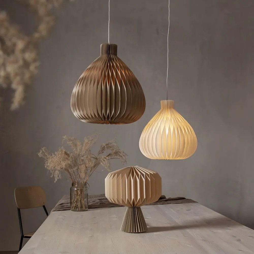 Krémovobiele tienidlo ø 28 cm Honeycomb – Star Trading