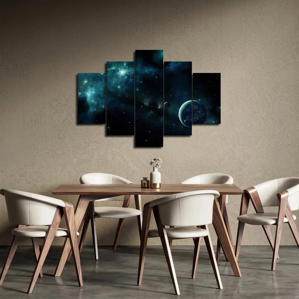 Obraz - Život vo vesmíre (150x105 cm)