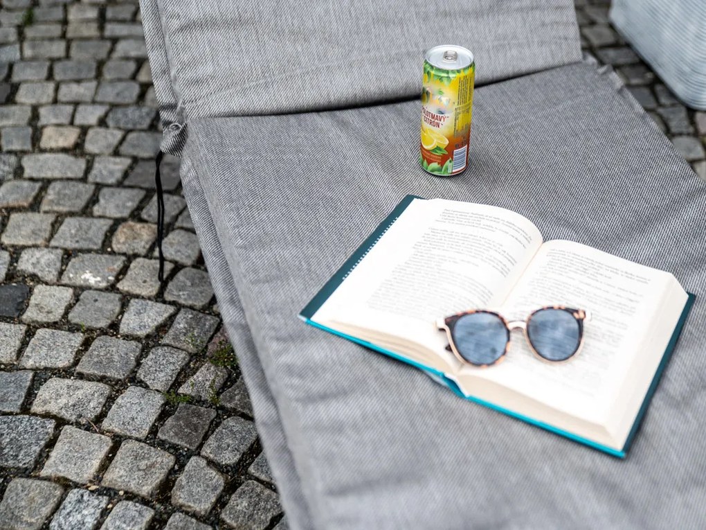 Polstrovanie / podsedák na ležadlo SHINE sivé