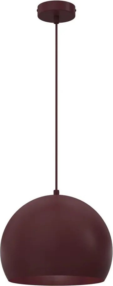 Luster na lanku SOOL 1xE27/15W/230V pr. 27 cm bordový