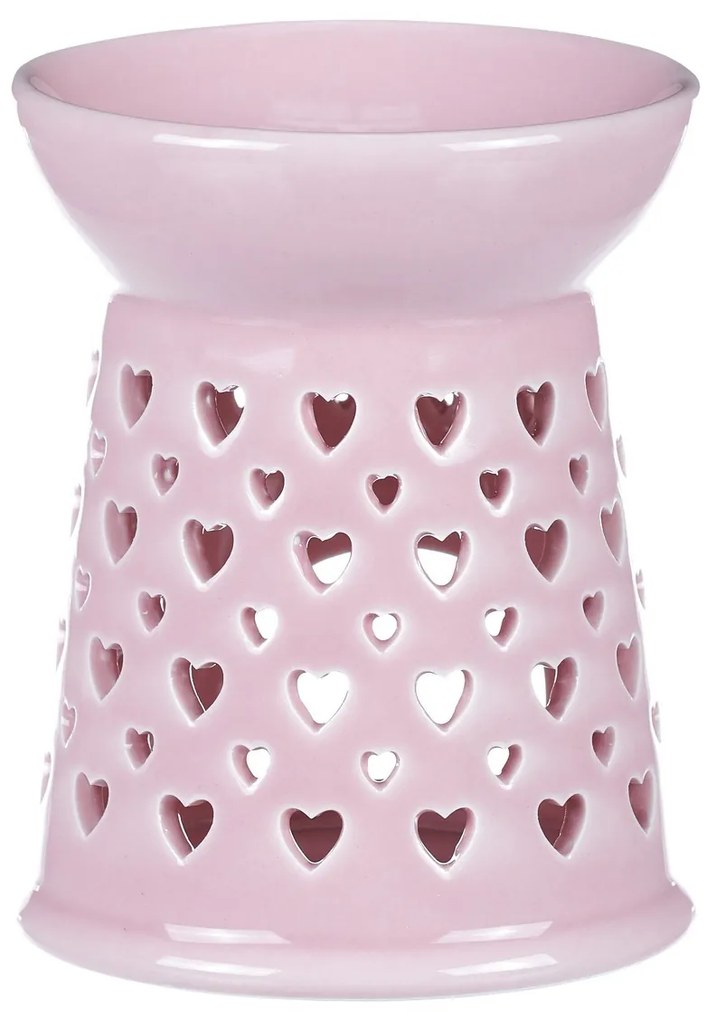 Porcelánová arómalampa Pink, 11 x 11 x 14 cm
