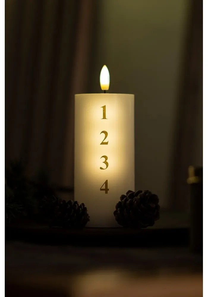 LED sviečka na baterky (výška 15 cm) Sille Advent – Sirius