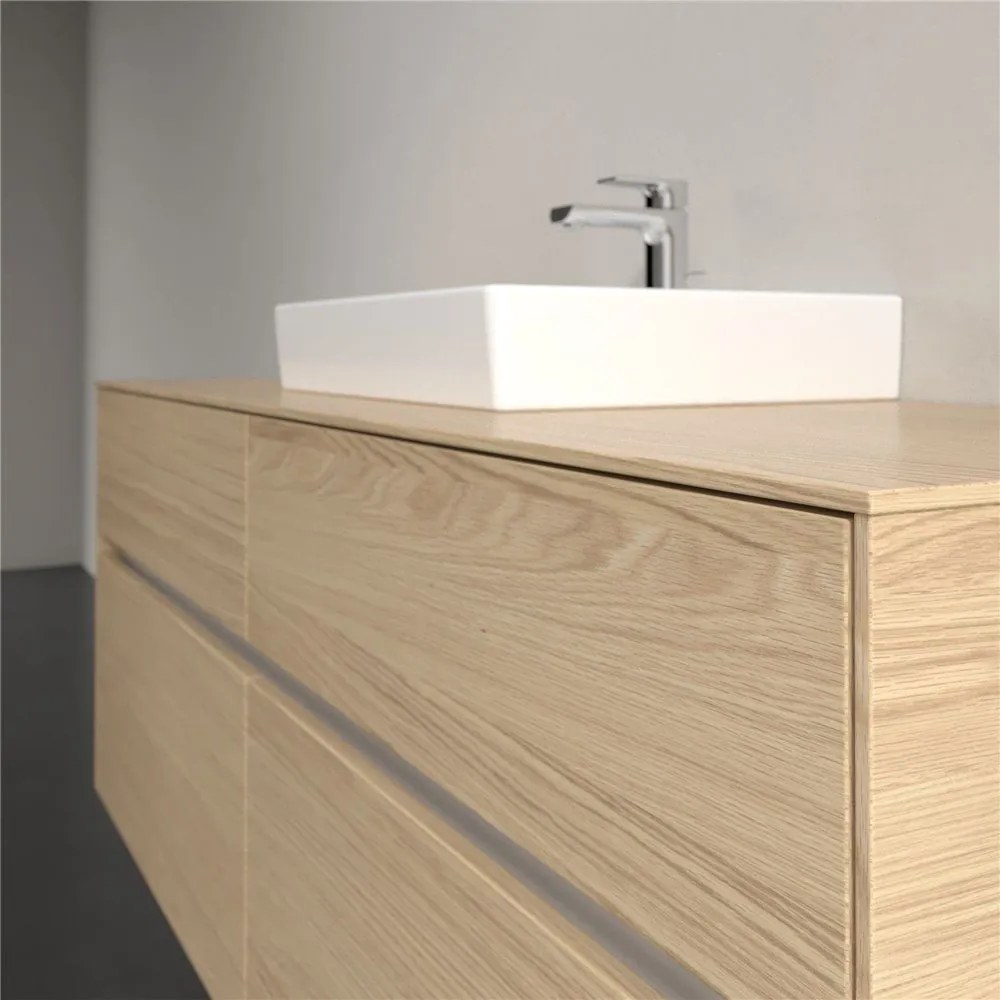 VILLEROY &amp; BOCH Collaro závesná skrinka pod umývadlo na dosku (umývadlo v strede), 4 zásuvky, 1400 x 500 x 548 mm, Nordic Oak, C07300VJ