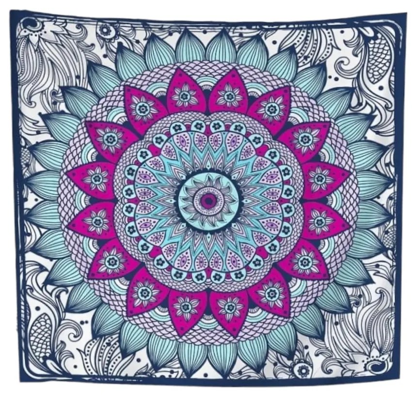 Tapiséria 140x140 cm Blue Dreamcatcher – Really Nice Things