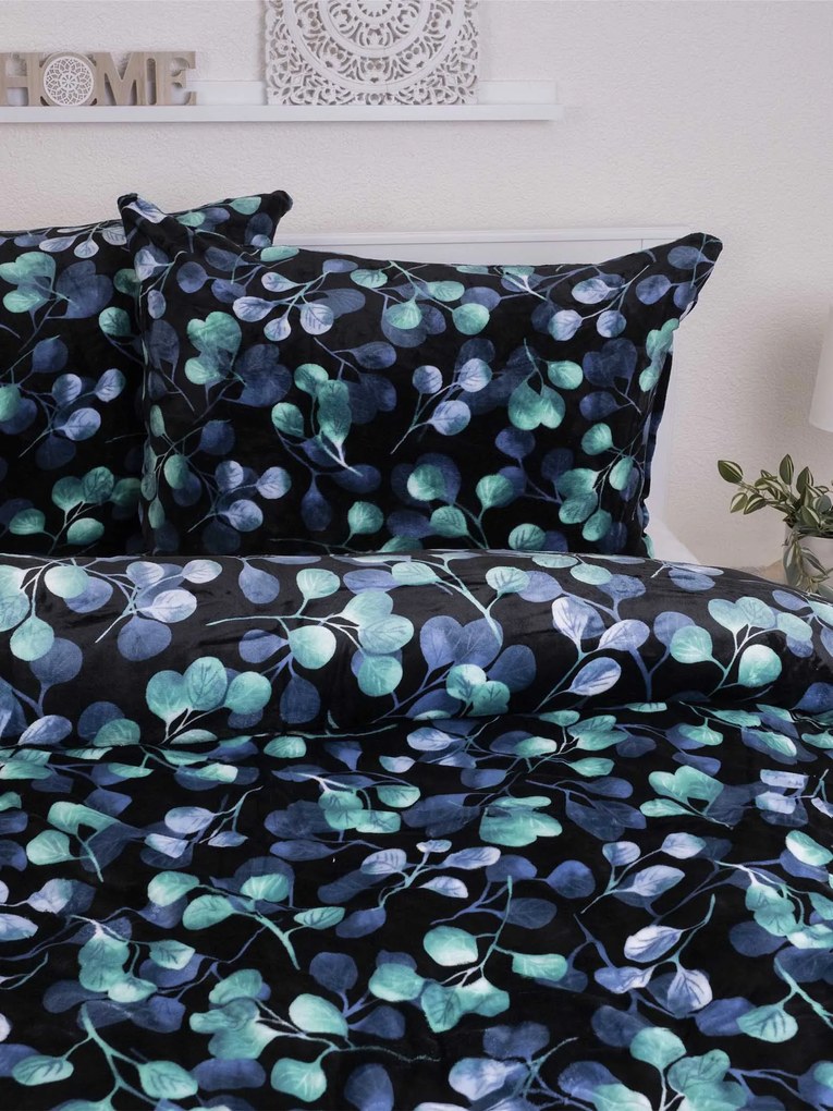 Predĺžené obliečky mikroplyš Exclusive – Eukalyptus 2