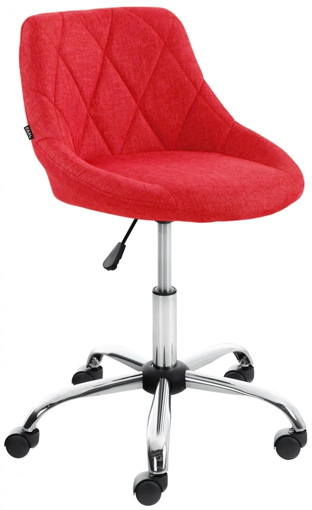 Design-Shop Pracovná stolička Lazio - látka - Červená