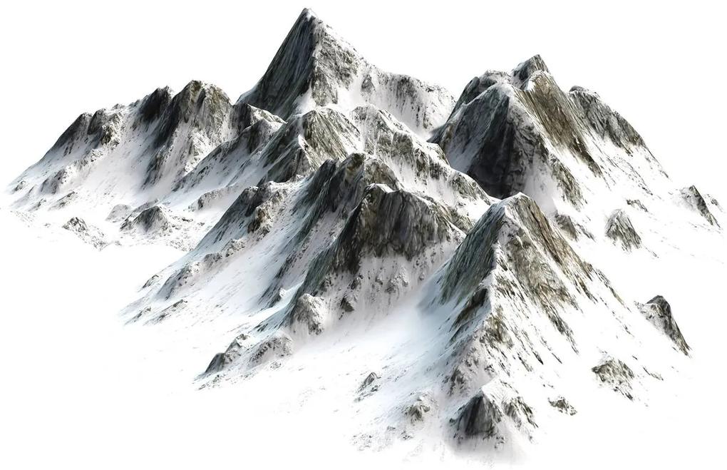 Fototapeta - Hory pokryté snehom (152,5x104 cm)