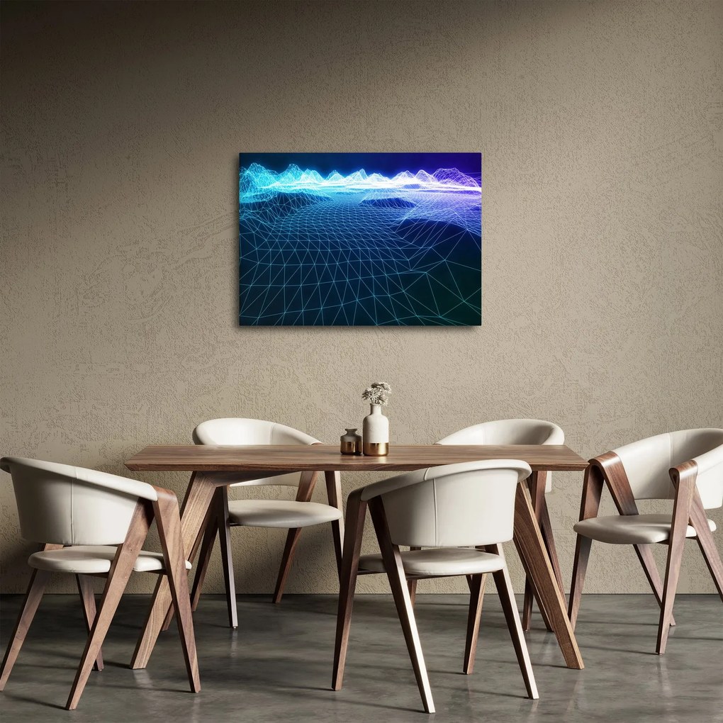Obraz - Hory v počítačovom modeli (70x50 cm)