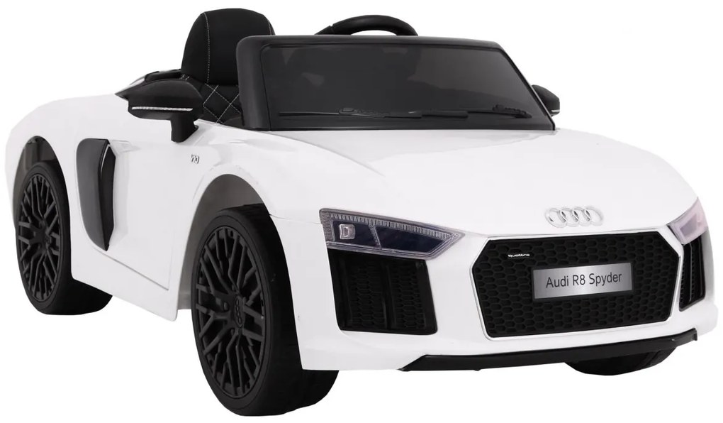 RAMIZ ELEKTRICKÉ AUTÍČKO AUDI R8 SPYDER RS EVA - NELAKOVANÉ - BIELE - 2022