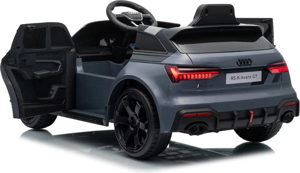 Detské elektrické autíčko Audi RS6 Avant GT sivá