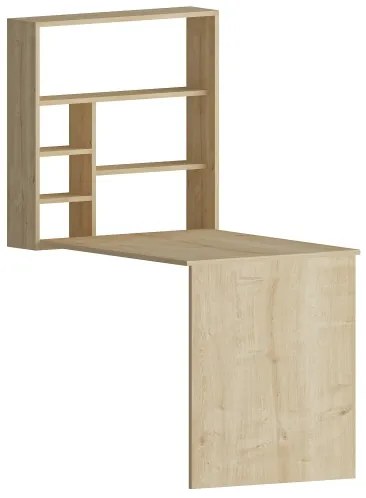 Pracovný stôl s policou SEDIR 154,2x59 cm béžová